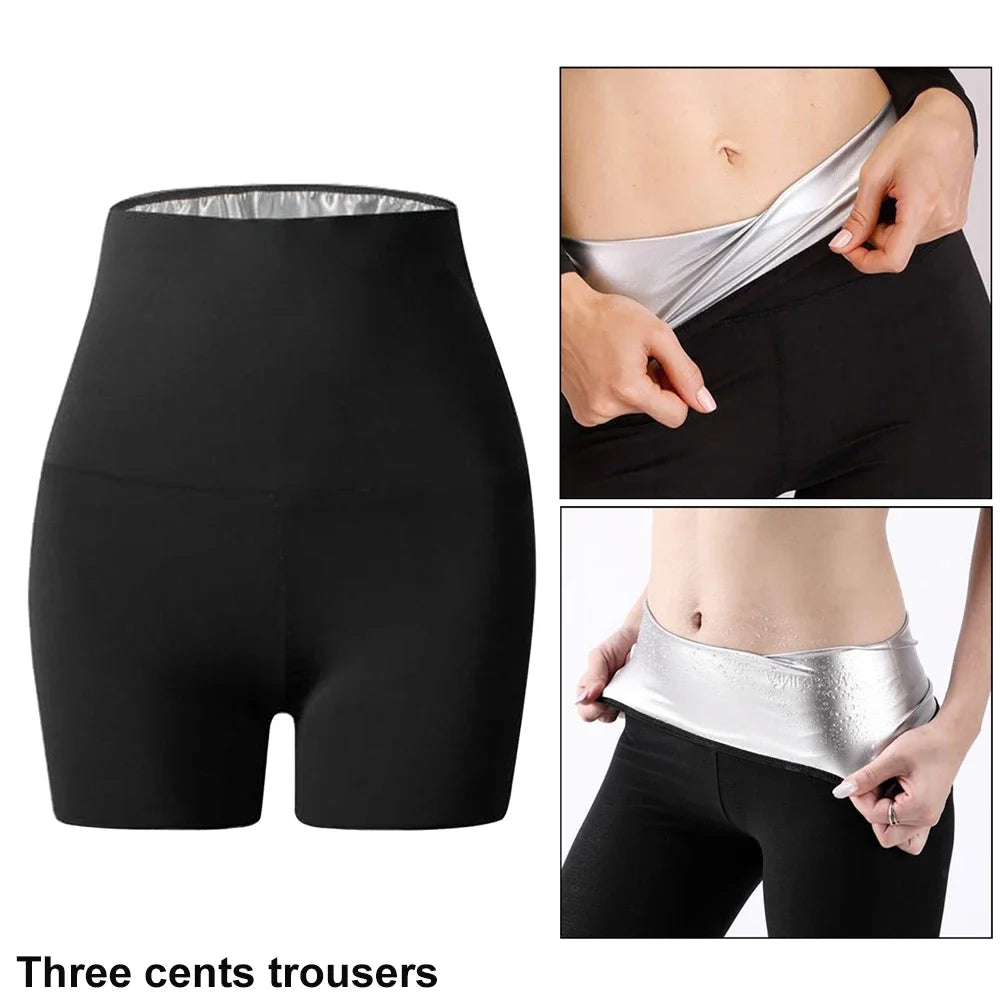 Sauna Sweat Short Pants Suits for Women High Waist Slimming Shorts Compression Thermo Workout Body Shaper Thighs